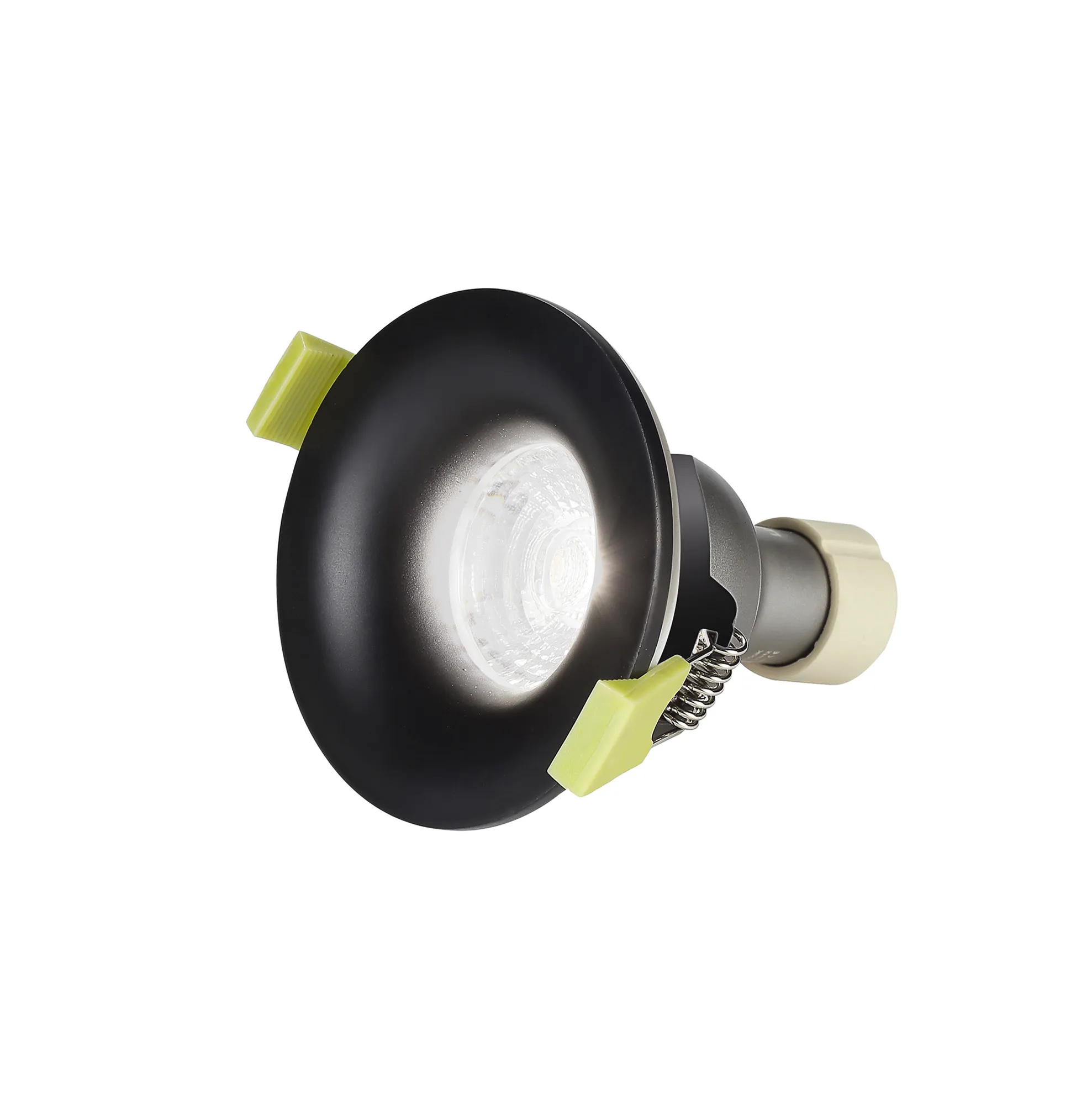 Bruve GU10 Recessed Round Matt Black IP65 Downlighter, Cut-Out 68mm DX200401  Dlux Bruve IP65